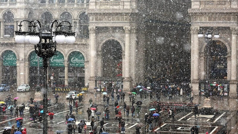 E’ arrivato Attila! A Milano arriva la neve. Ecco cosa succederà in Italia nei prossimi giorni