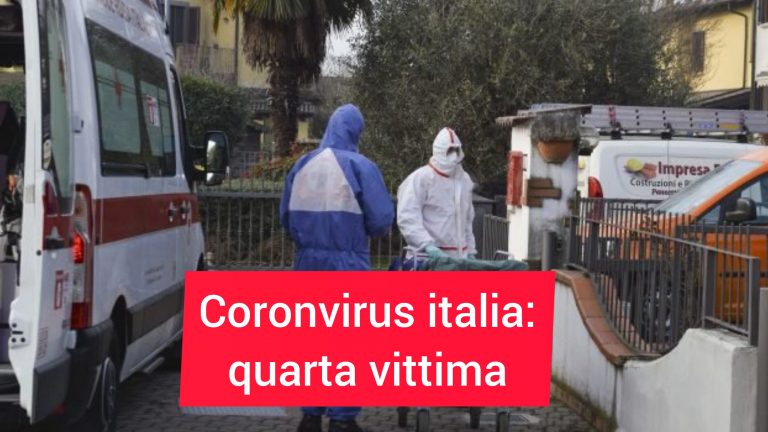 Coronavirus, morto un uomo: è la quarta vittima in Italia