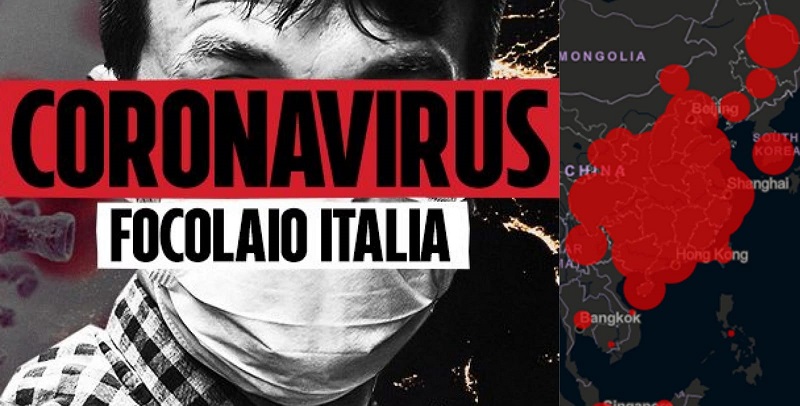 Coronavirus, la mappa ufficiale dei contagi: l’Italia prima in Europa