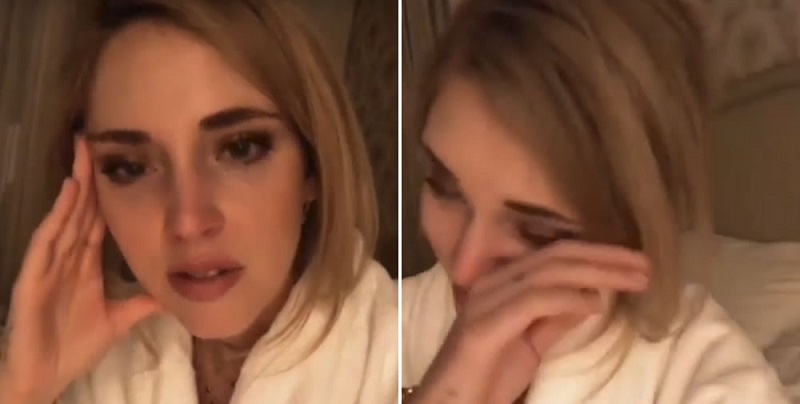 Chiara Ferragni in lacrime e sconvolta si sfoga su Instagram